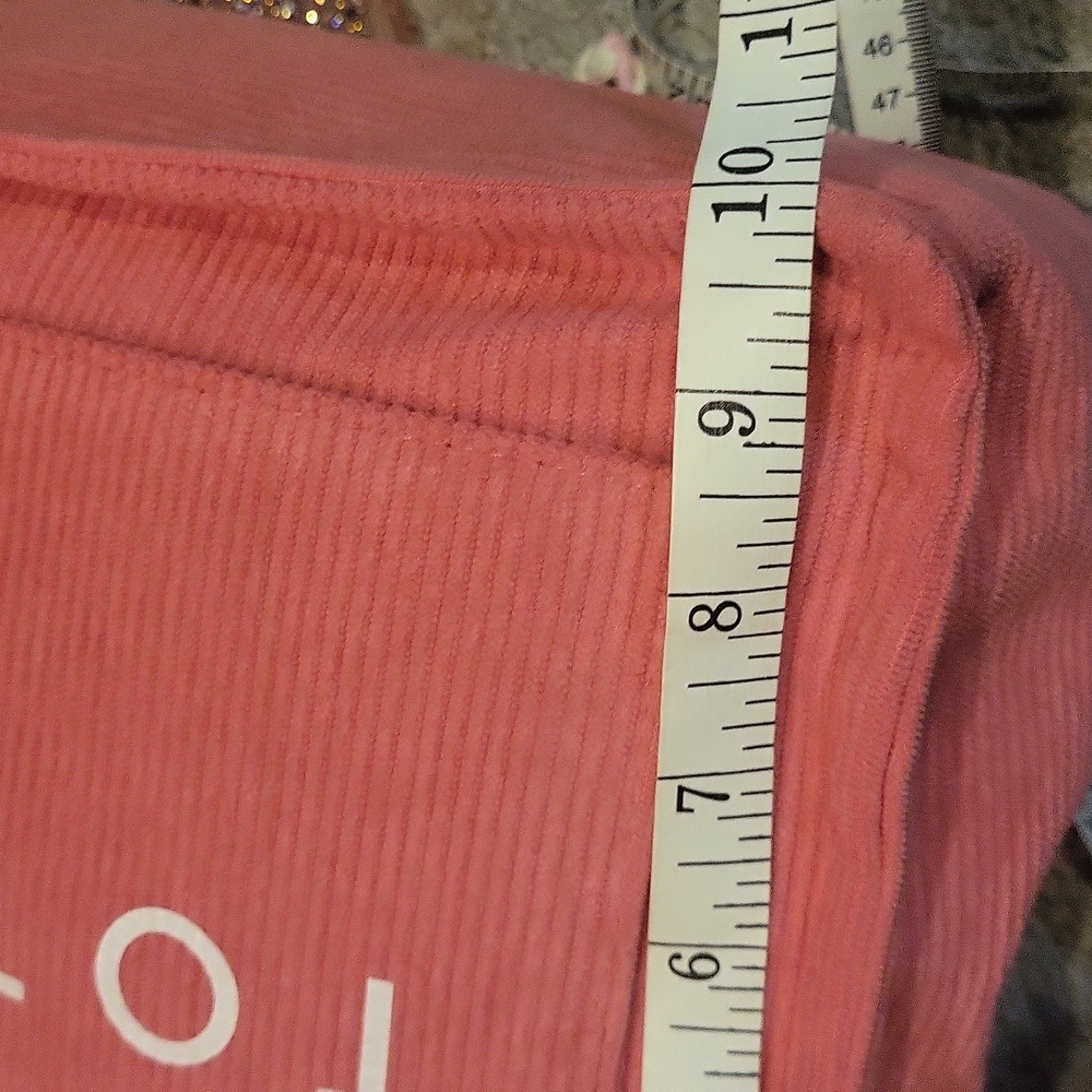 Ribbed Pink Tote Bag - Picture 10 of 11